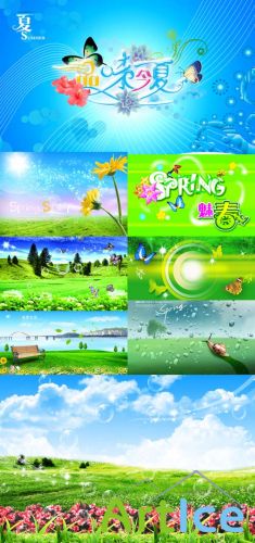 New PSD Flowers Spring collection for Photoshop 2012 pack 3