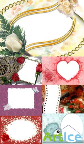 New Collection of Photo frames for Valentine's Day pack 12