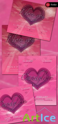 Valentines Day Flyer/Poster PSD Template