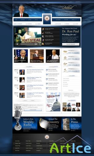 Political  JoomlaXTC Joomla 2.5 Template