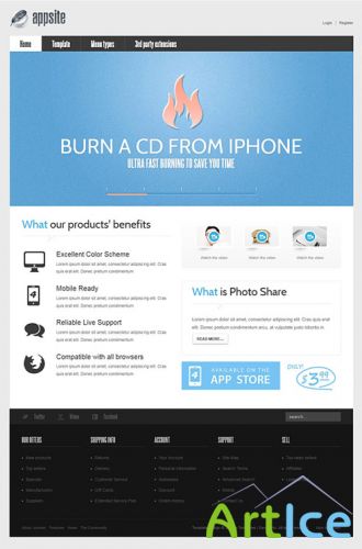 Gavick - AppSite Joomla 2.5 Template - Retail