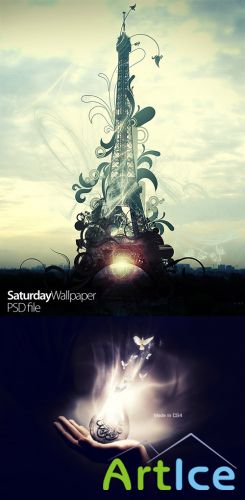 Saturday Wallpaper Psd Files for Photoshop