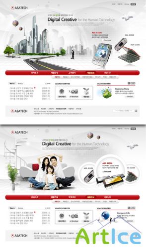 Fashion Business Website - Web page template Korea 2