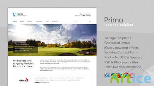 Mojo-Themes - Primo  Business / Corporate xHTML Template - RIP