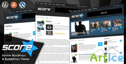 ThemeForest - Score: Review WordPress & BuddyPress Theme