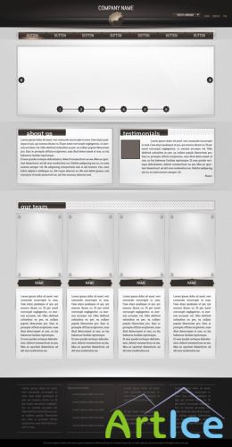 Webpage Template Psd for Photoshop