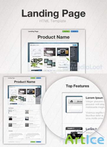 Landing Page HTML Template - MediaLoot