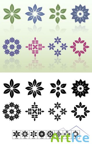 Leaf Motifs Brushes Set for Photoshop