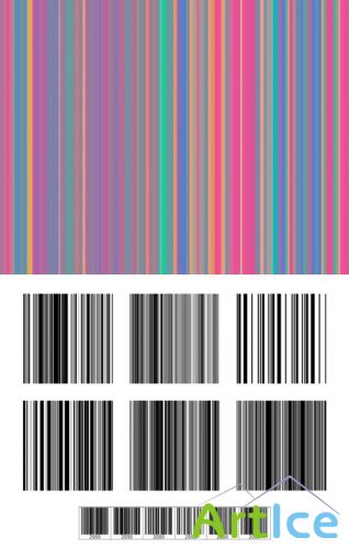 Barcode Brushes Set for Photoshop