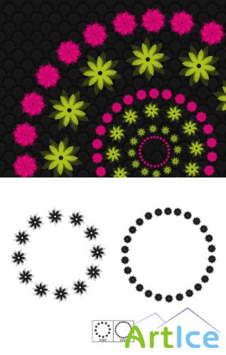 Flower Rings Brushes Set for Photoshop