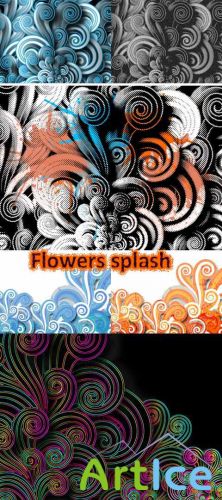 Flowers Splash Backgrounds