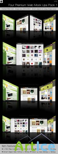 Website Mock up Pack Photoshop