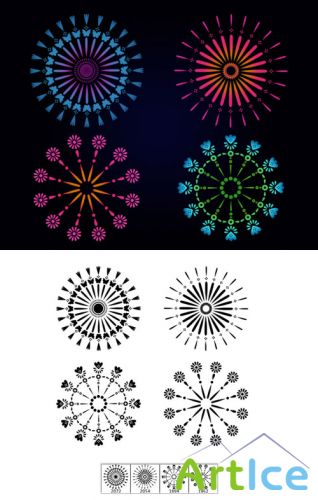 Kaleidoscopic Brushes Set for Photoshop