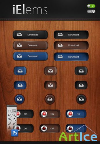Web Psd Elements for Photoshop