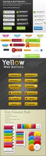 Web Elements and Buttons Collection