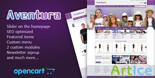 ThemeForest - Aventura eCommerce Theme v1.0 for OpenCart 1.5.1.3 (FULL)