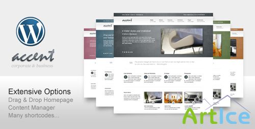 ThemeForest - Accent Clean for Business Corporate Portfolio v1.6 for Wordpress 3.x