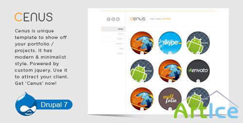 ThemeForest - Cenus - Modern Minimalist Theme v04 for Drupal 7.x