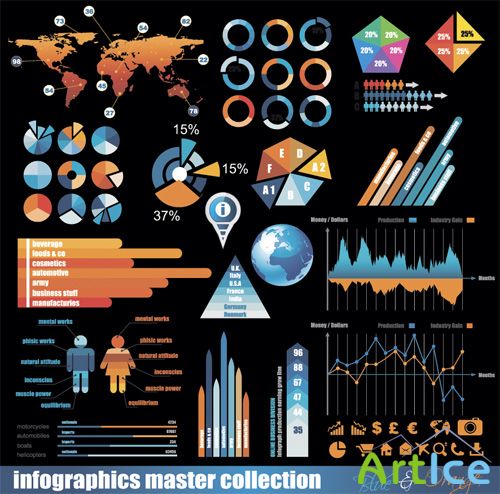 Infographics Master Collection Vector