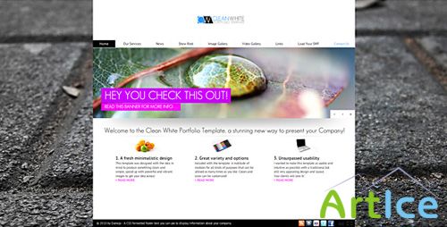 ActiveDen - XML Clean White Portfolio Template - Original & Updated