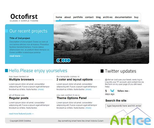 ThemeForest - Octofirst Business Portfolio Wordpress 4 in 1