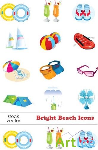 Vectors - Bright Beach Icons