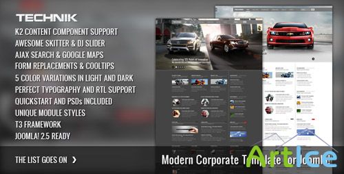 ThemeForst - Technik - Modern Corporate Template for Joomla! - v1.0.5