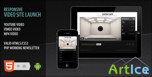 ThemeForest - Responsive video site launch coming soon - Rip