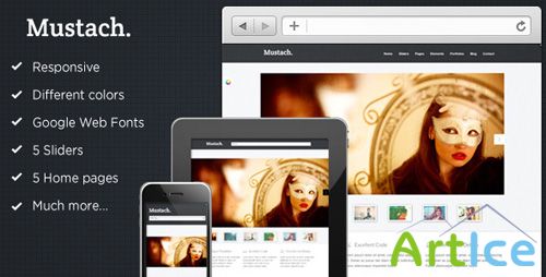 ThemeForest - Mustach - Responsive Html5 Theme - Rip