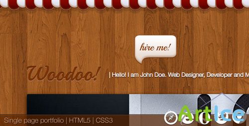 ThemeForest - Woodoo - Single Page Portfolio - Rip