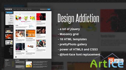 MojoThemes - Design Addiction - Fluid HTML template - RiP