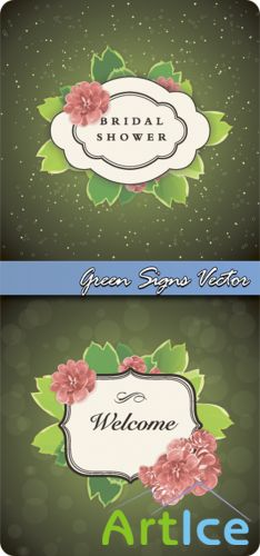 Green Signs Vector