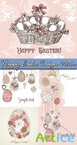 Happy Easter Design Vector