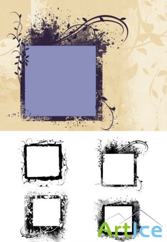 Fab Frames Brushes Set for Photoshop