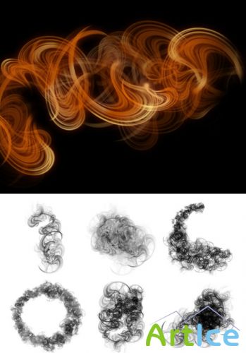 Rising Smoke Brushes Set for Photoshop