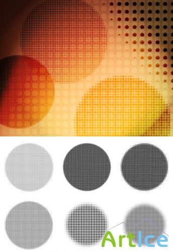 Pop Dots Brushes Set for Photoshop