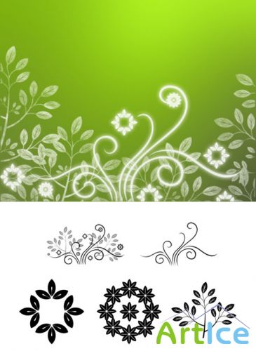 Pretty Garden Brushes Set for Photoshop