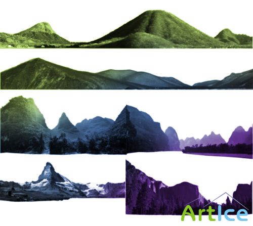 Mountain Brushes Set for Photoshop