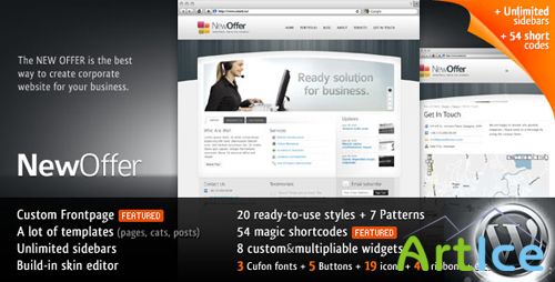 ThemeForest - NewOffer 20-in-1 Business Theme v1.2.2 for Wordpress 3.x