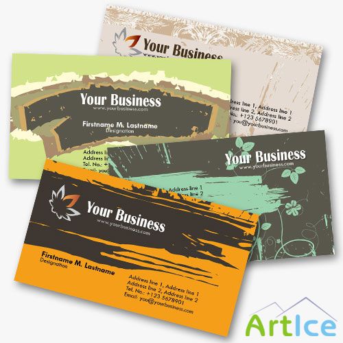 Personal Business Cards Part 3 psd for Photoshop