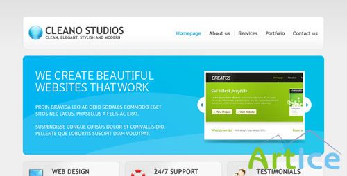 ThemeForest - Cleano Studios WordPress Version - Retail