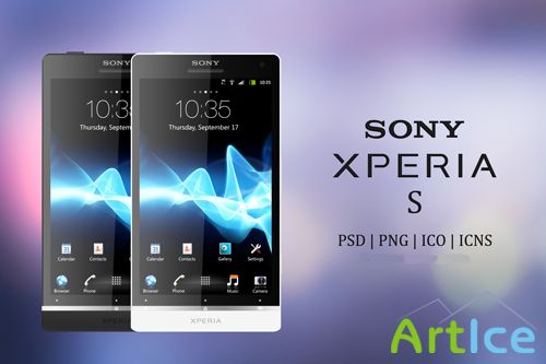 Sony Xperia S Psd for Photoshop