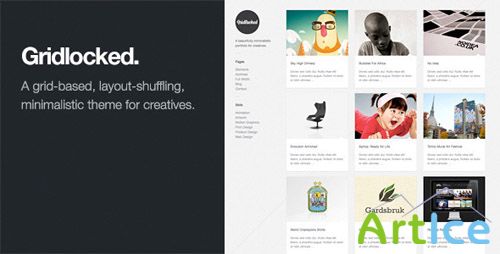 ThemeForest - Gridlocked: Minimalistic WordPress Portfolio Theme (Reuploaded)