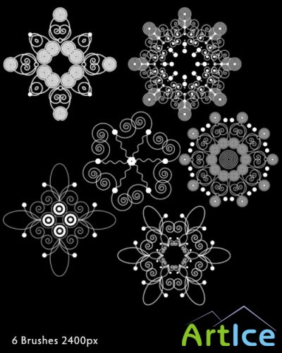 Ornaments Brushes Set for Photoshop