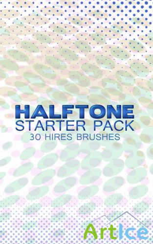 Halftone Brushes Starter Pack for Photoshop