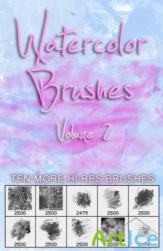 Watercolor Brushes Vol.2 for Photoshop