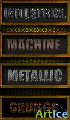 Metal Text Styles for Photoshop