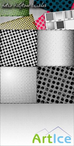 Retro Halftone Brushes for Photoshop