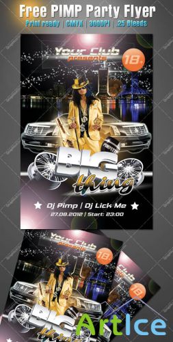 Big Things Party Flyer Template for Photoshop