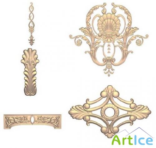 3D Models for 3dsMax. Decorative items /  